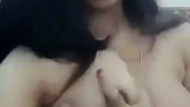 Boobs pressed deshi girl