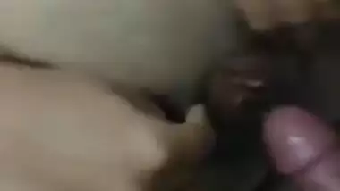 Beautiful Desi girl is helping BF dick to entering pussy during sensual sex