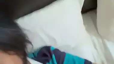 Young girl enjoys cock sucking in the Indian sex video